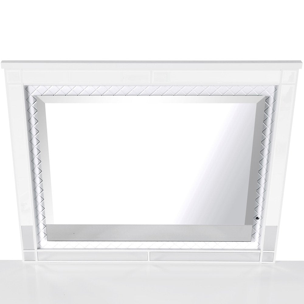 Glory Furniture Livorno Mirror in White Color