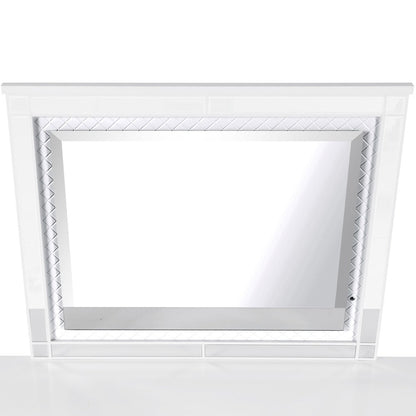 Glory Furniture Livorno Mirror in White Color
