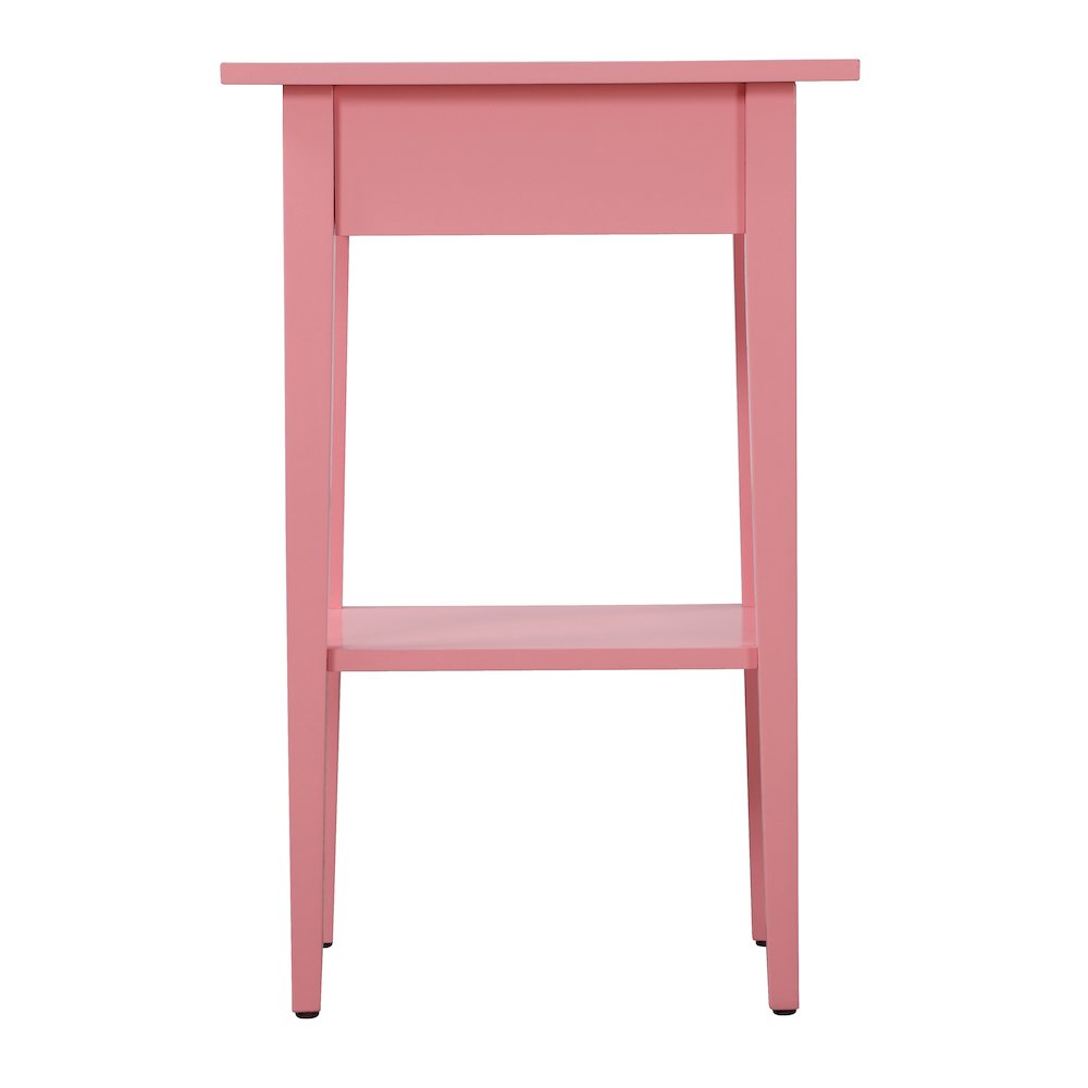 Glory Furniture Dalton Nightstand in Pink Color