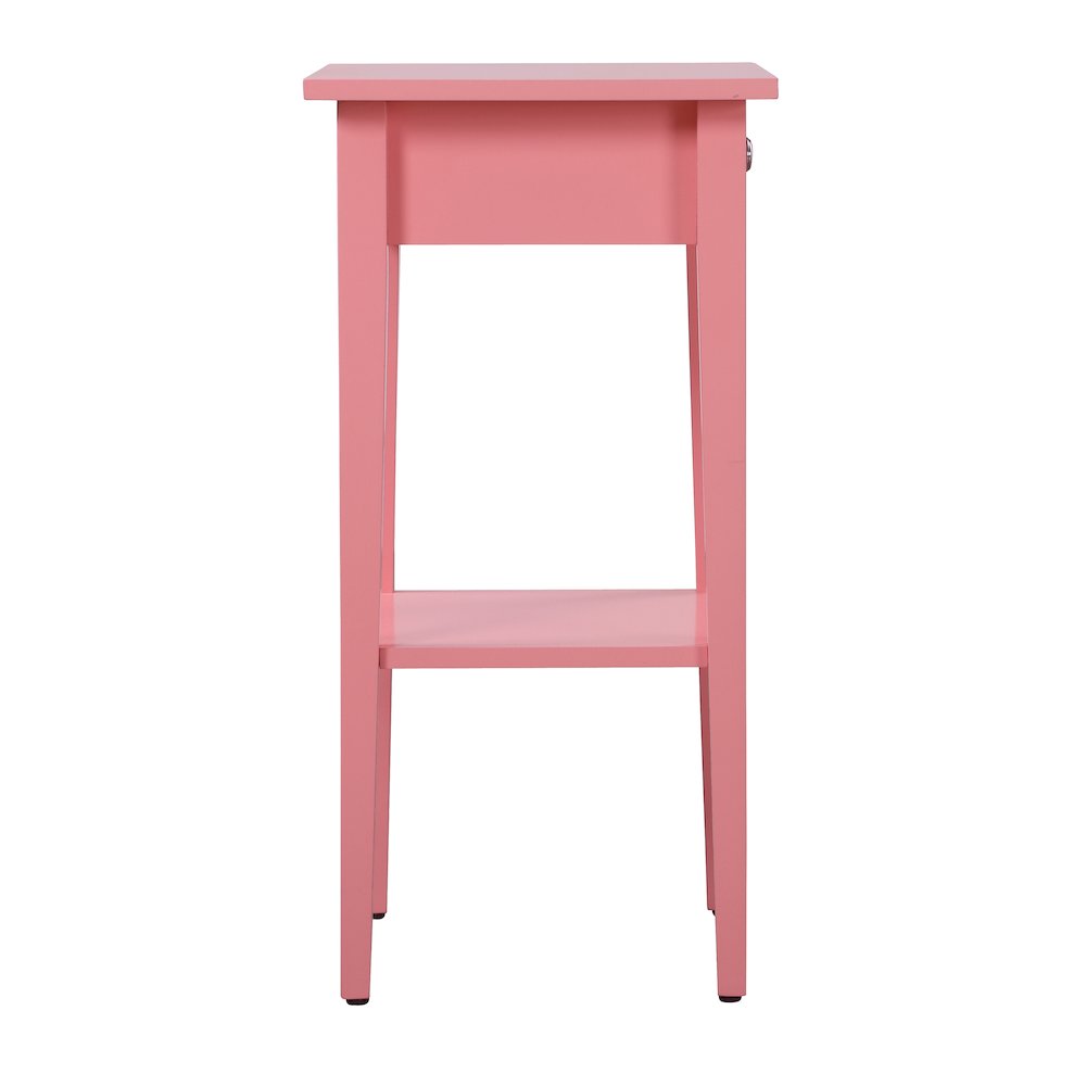 Glory Furniture Dalton Nightstand in Pink Color