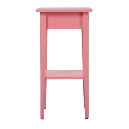 Glory Furniture Dalton Nightstand in Pink Color