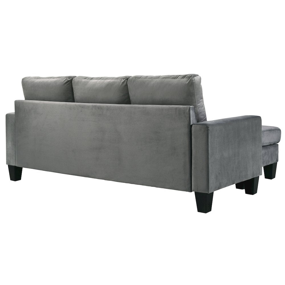 Glory Furniture Jessica Sofa Chaise in Gray Color