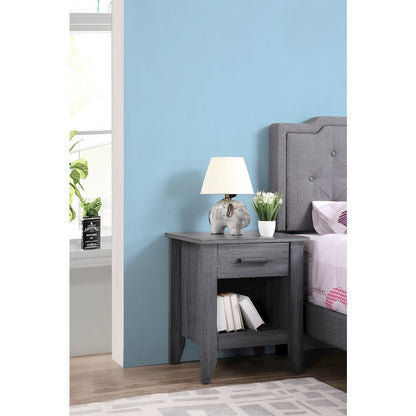 Glory Furniture Lennox Nightstand in Gray Color