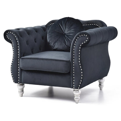 Glory Furniture Hollywood Accent Chair in Black Color