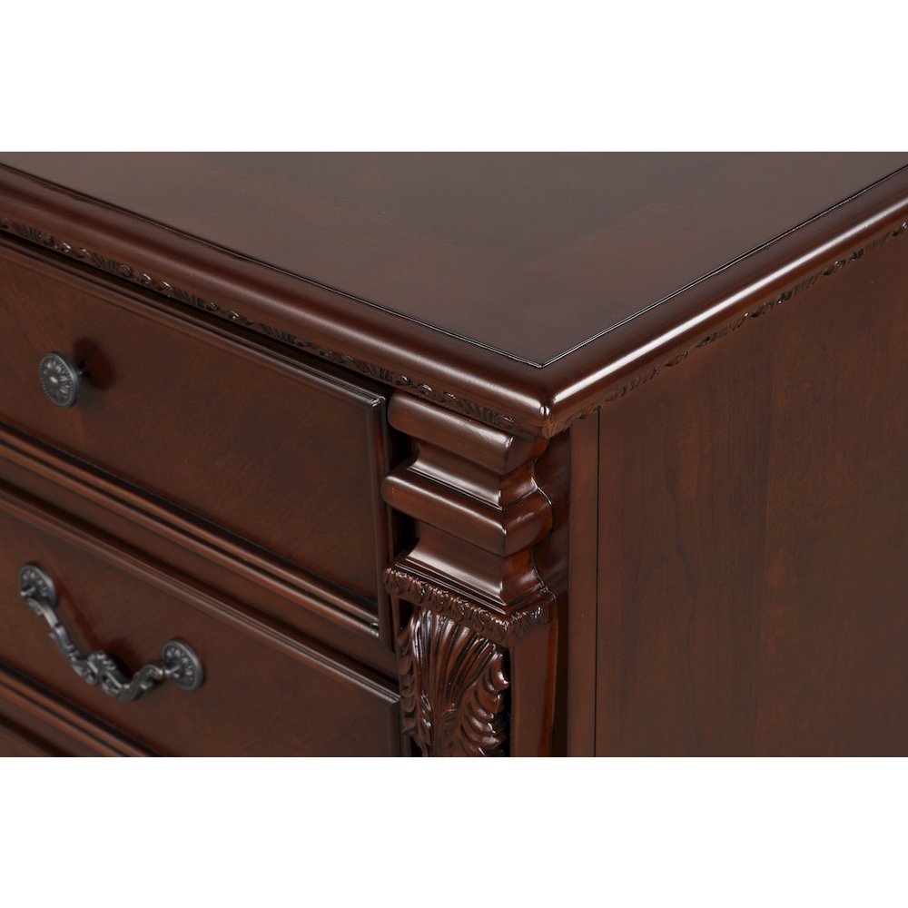 Glory Furniture Lyndon Dresser in Classic Cherry Color