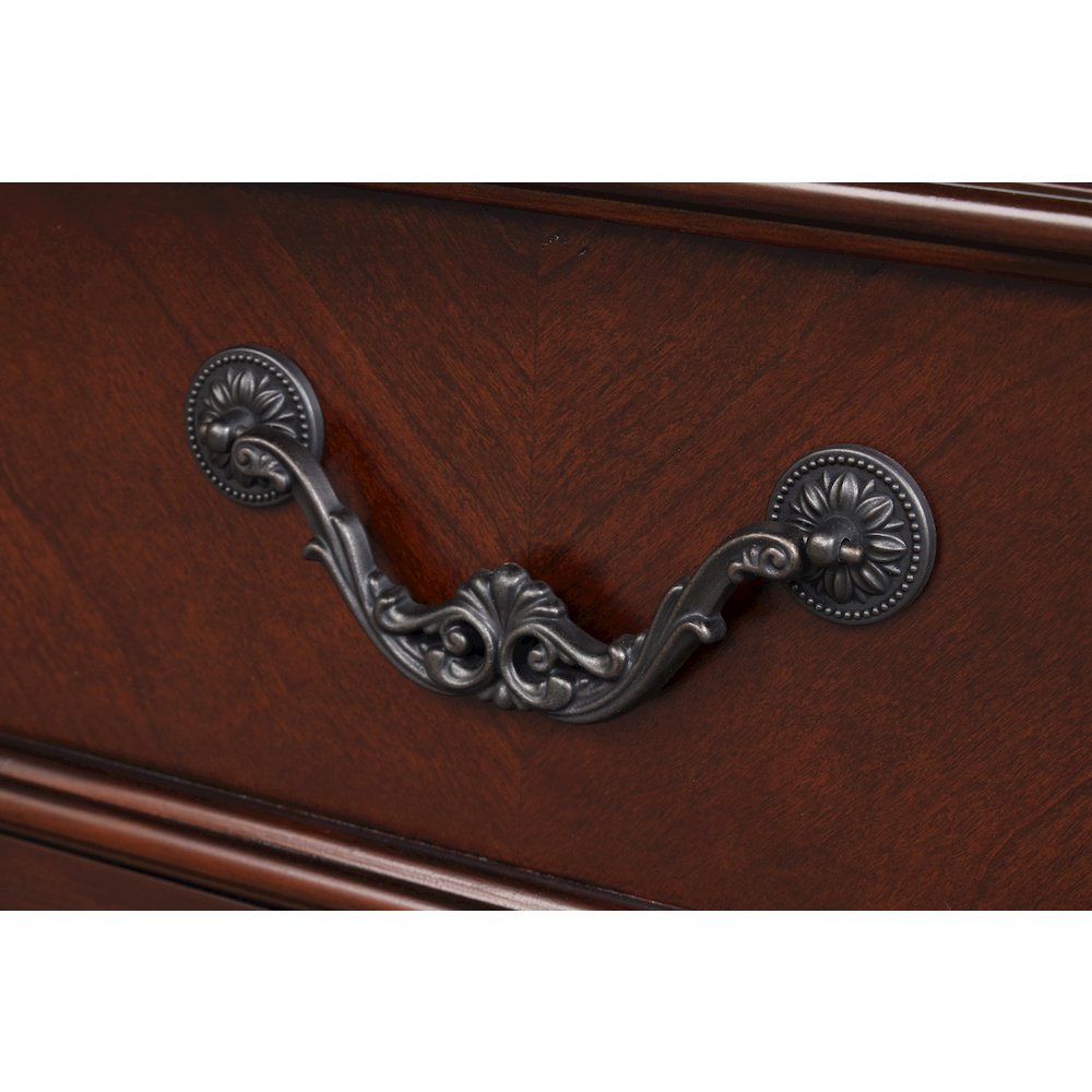 Glory Furniture Lyndon Dresser in Classic Cherry Color