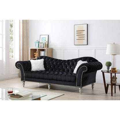 Glory Furniture Wilshire Sofa in Black Color