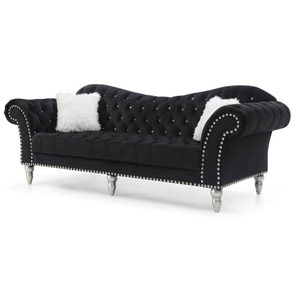 Glory Furniture Wilshire Sofa in Black Color