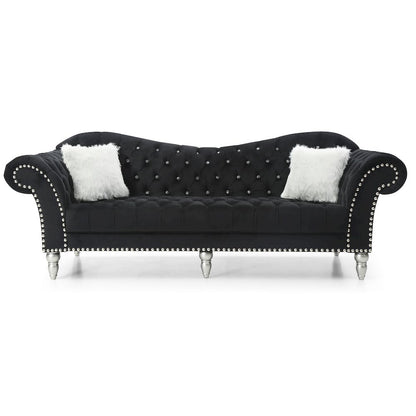 Glory Furniture Wilshire Sofa in Black Color