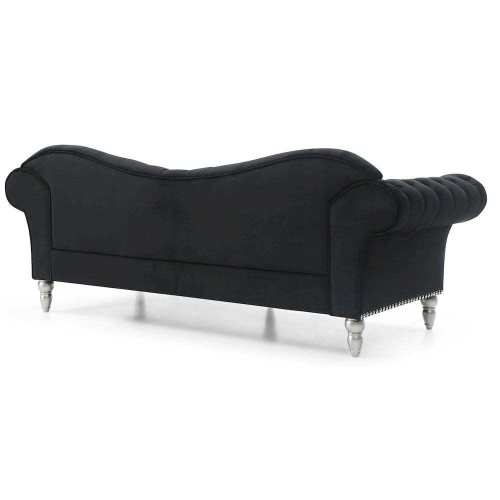 Glory Furniture Wilshire Sofa in Black Color