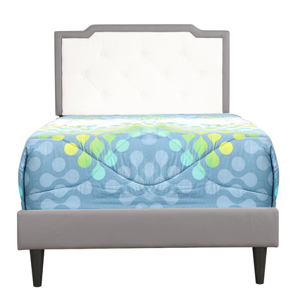 Glory Furniture Deb Twin Bed in Light Grey Color
