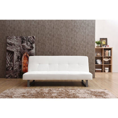 Glory Furniture Chroma Sofa Bed in White Color