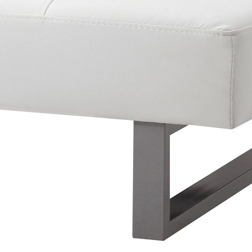 Glory Furniture Chroma Sofa Bed in White Color