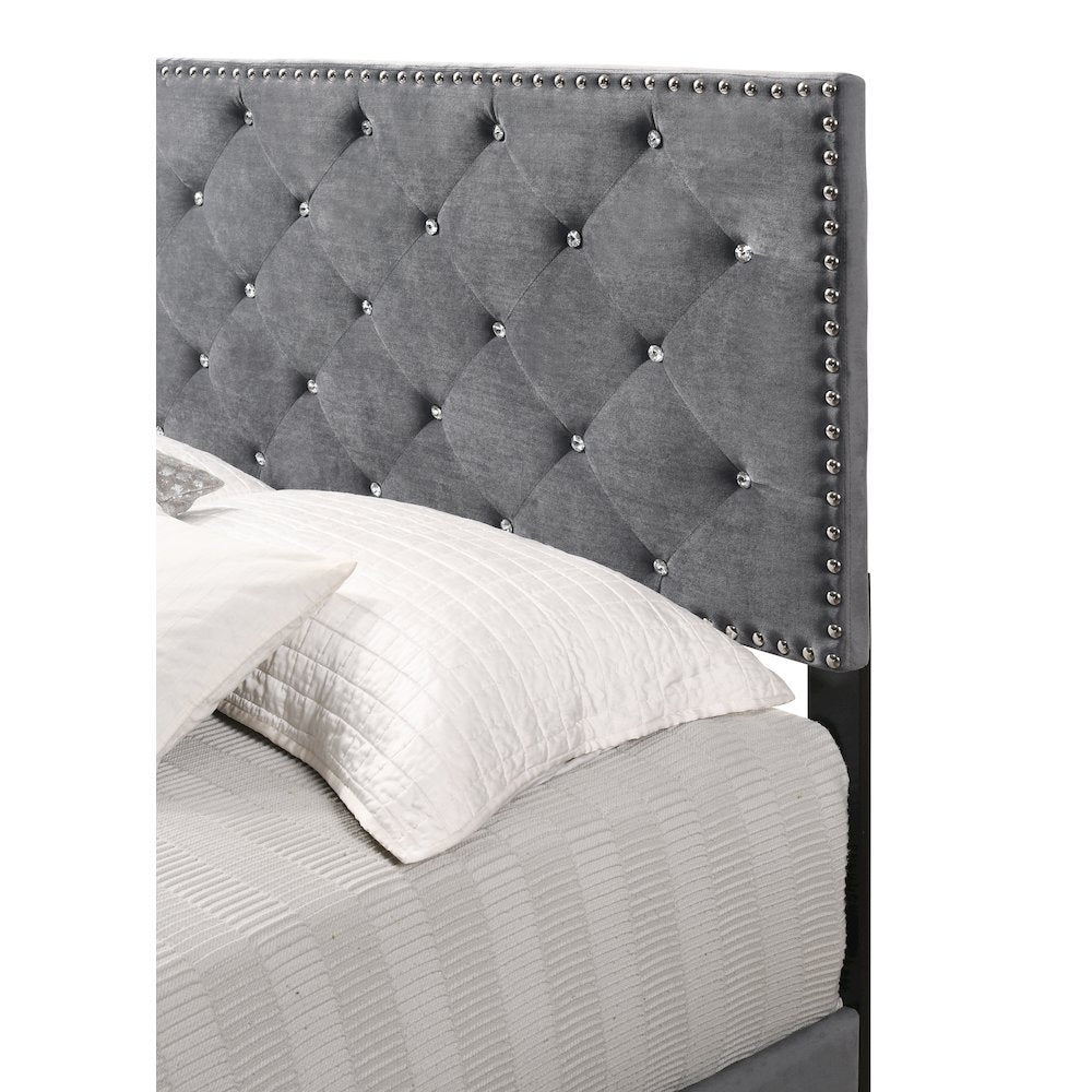 Glory Furniture Suffolk Twin Bed in Gray Color