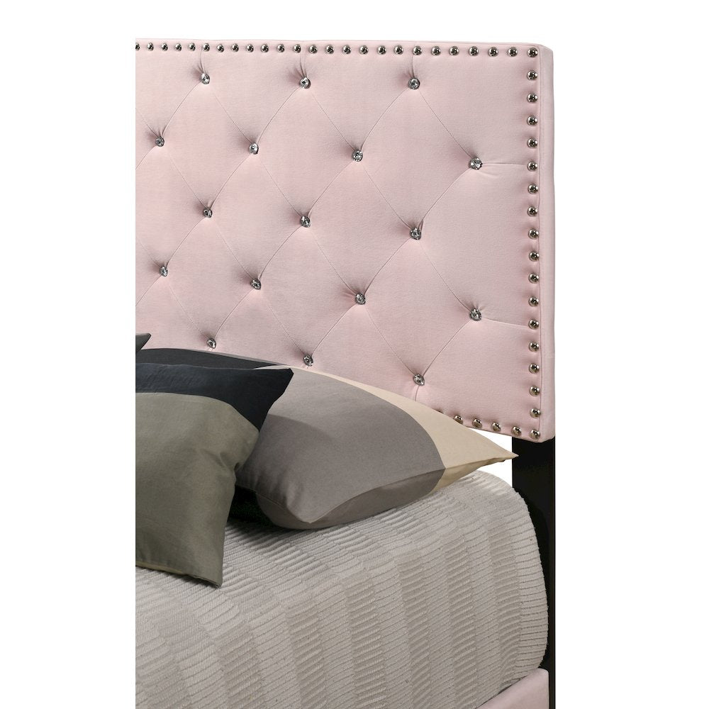 Glory Furniture Suffolk Twin Bed in Pink Color