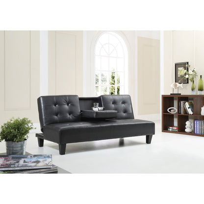Glory Furniture Richie Sofa Bed in Black Color