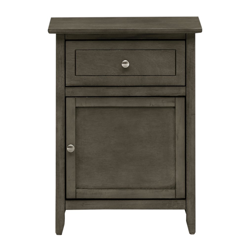 Glory Furniture Izzy Nightstand in Gray Color