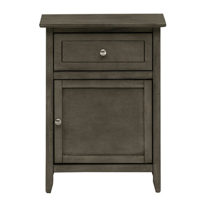Glory Furniture Izzy Nightstand in Gray Color
