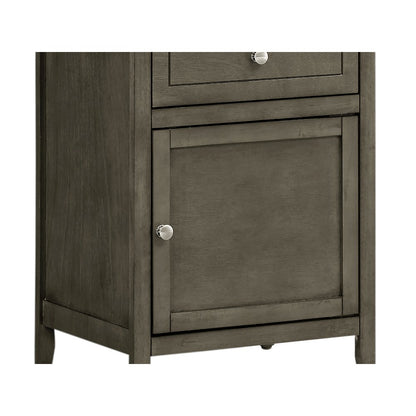 Glory Furniture Izzy Nightstand in Gray Color