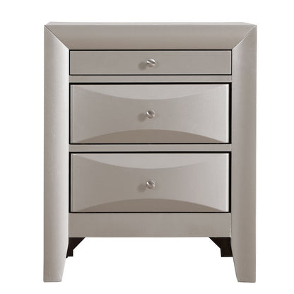 Glory Furniture Marilla Nightstand in Champagne Color