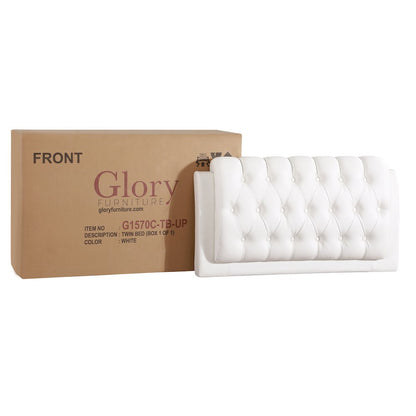 Glory Furniture Marilla   Twin Bed, White