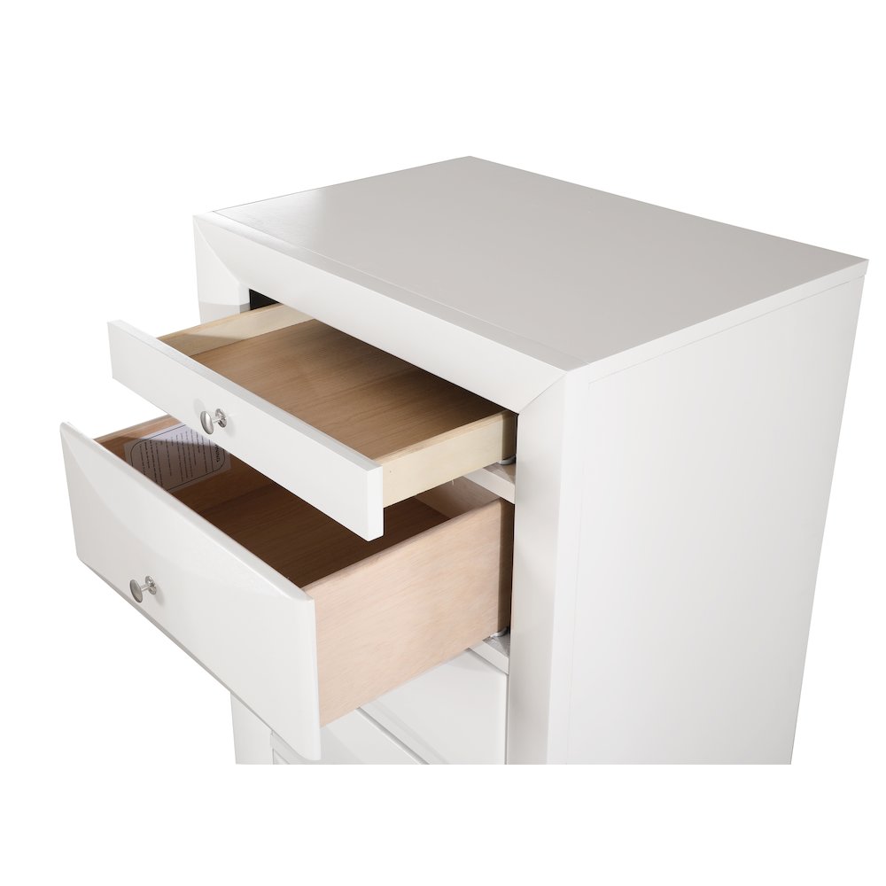 Glory Furniture Marilla Lingerie Chest in White Color
