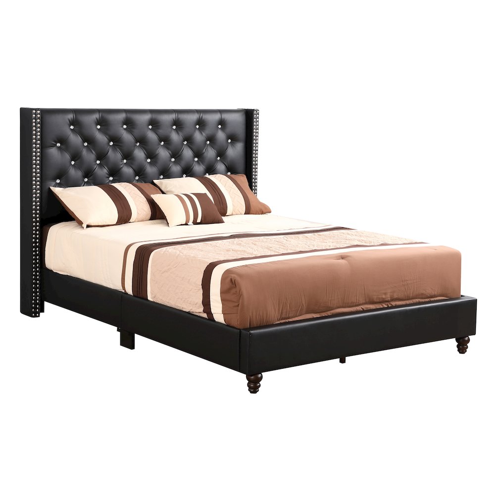 Glory Furniture Julie Queen Bed in Black Color