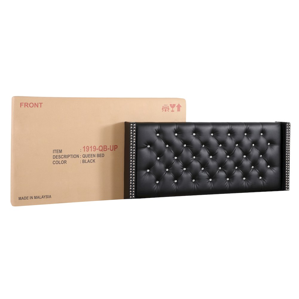 Glory Furniture Julie Queen Bed in Black Color