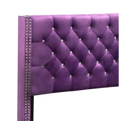 Glory Furniture Julie Queen Bed in Purple Color