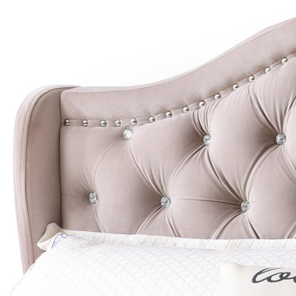 Glory Furniture Joy Queen Bed in Beige Color