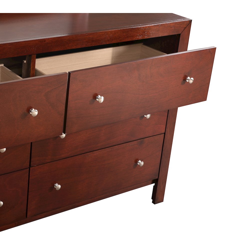 Glory Furniture Burlington Dresser in Cherry Color