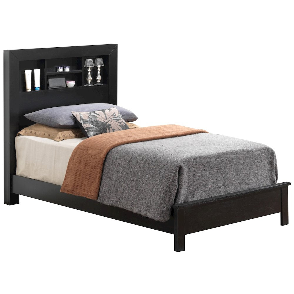 Glory Furniture Burlington Twin Bed in Black Color