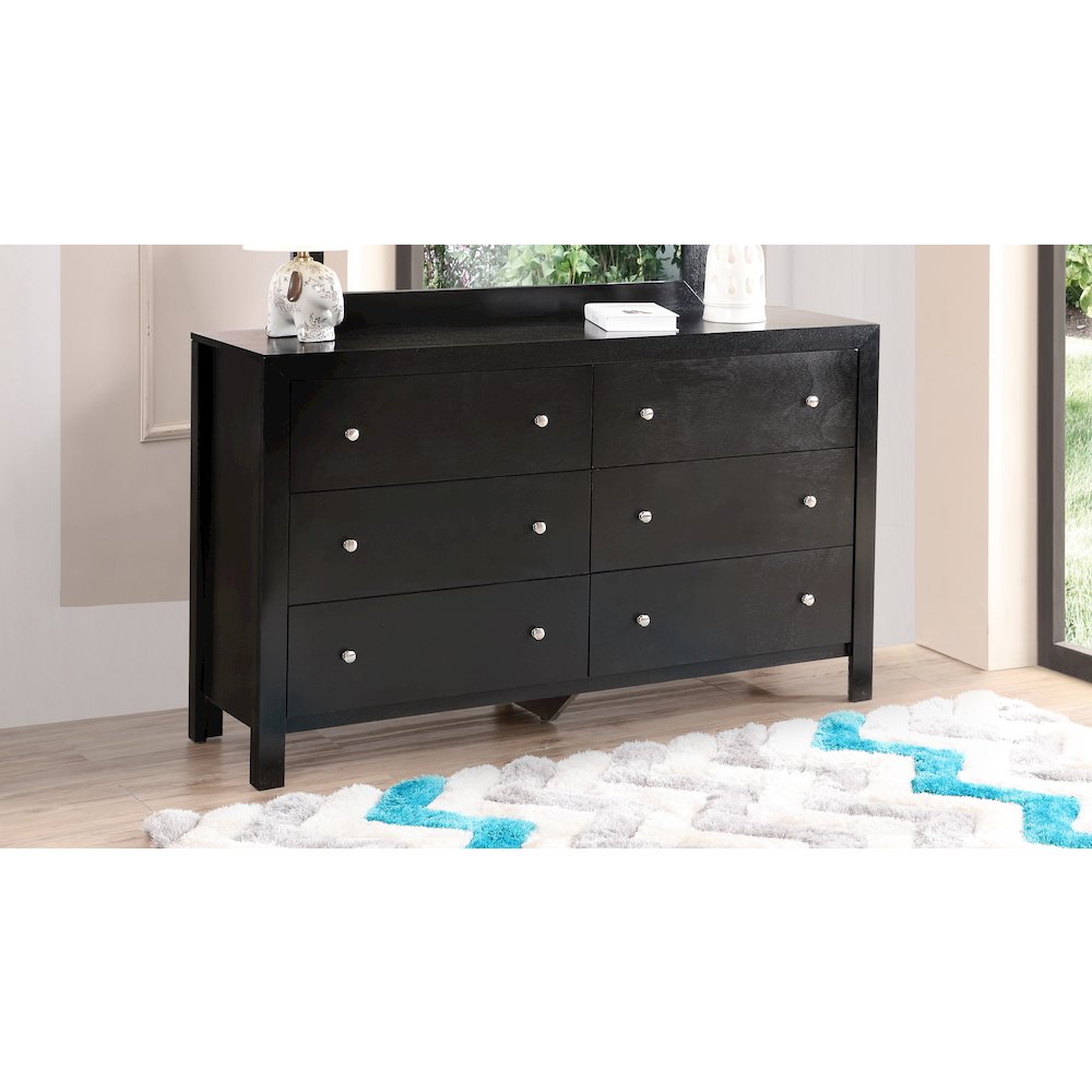Glory Furniture Burlington Dresser in Black Color