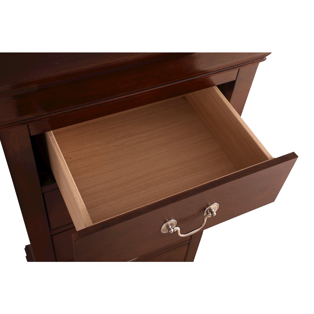 Glory Furniture Louis Phillipe Lingerie Chest in Cappuccino Color