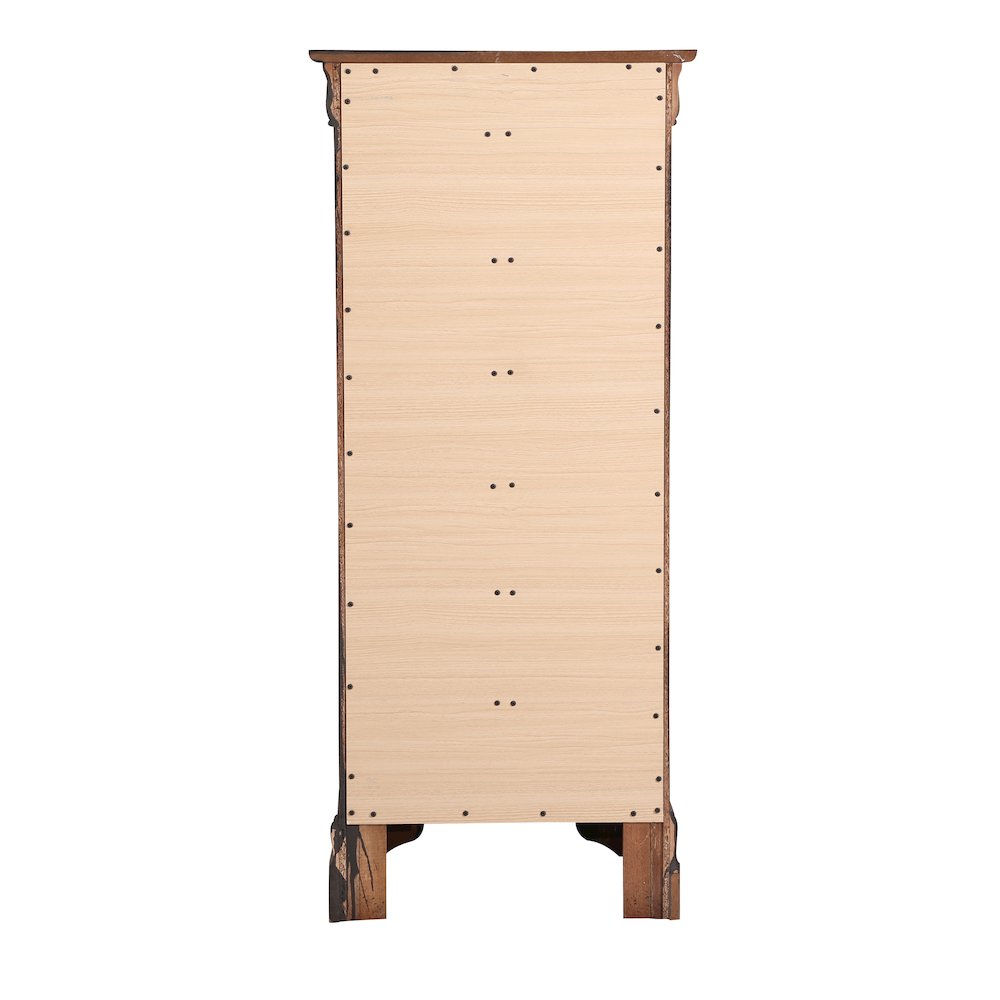 Glory Furniture Louis Phillipe Lingerie Chest in Cappuccino Color