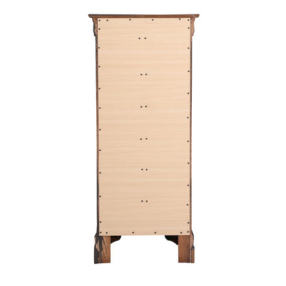 Glory Furniture Louis Phillipe Lingerie Chest in Cappuccino Color