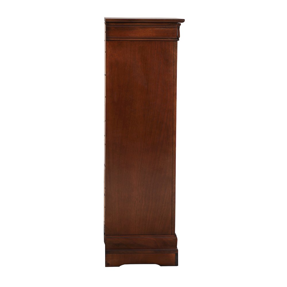 Glory Furniture Louis Phillipe Lingerie Chest in Cappuccino Color