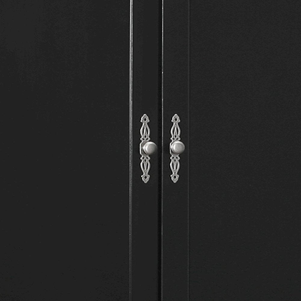 Glory Furniture Louis Phillipe Armoire in Black Color