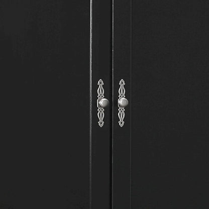 Glory Furniture Louis Phillipe Armoire in Black Color
