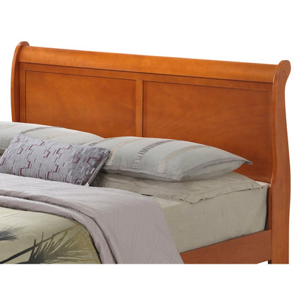 Glory Furniture Louis Phillipe Queen Bed in Oak Color