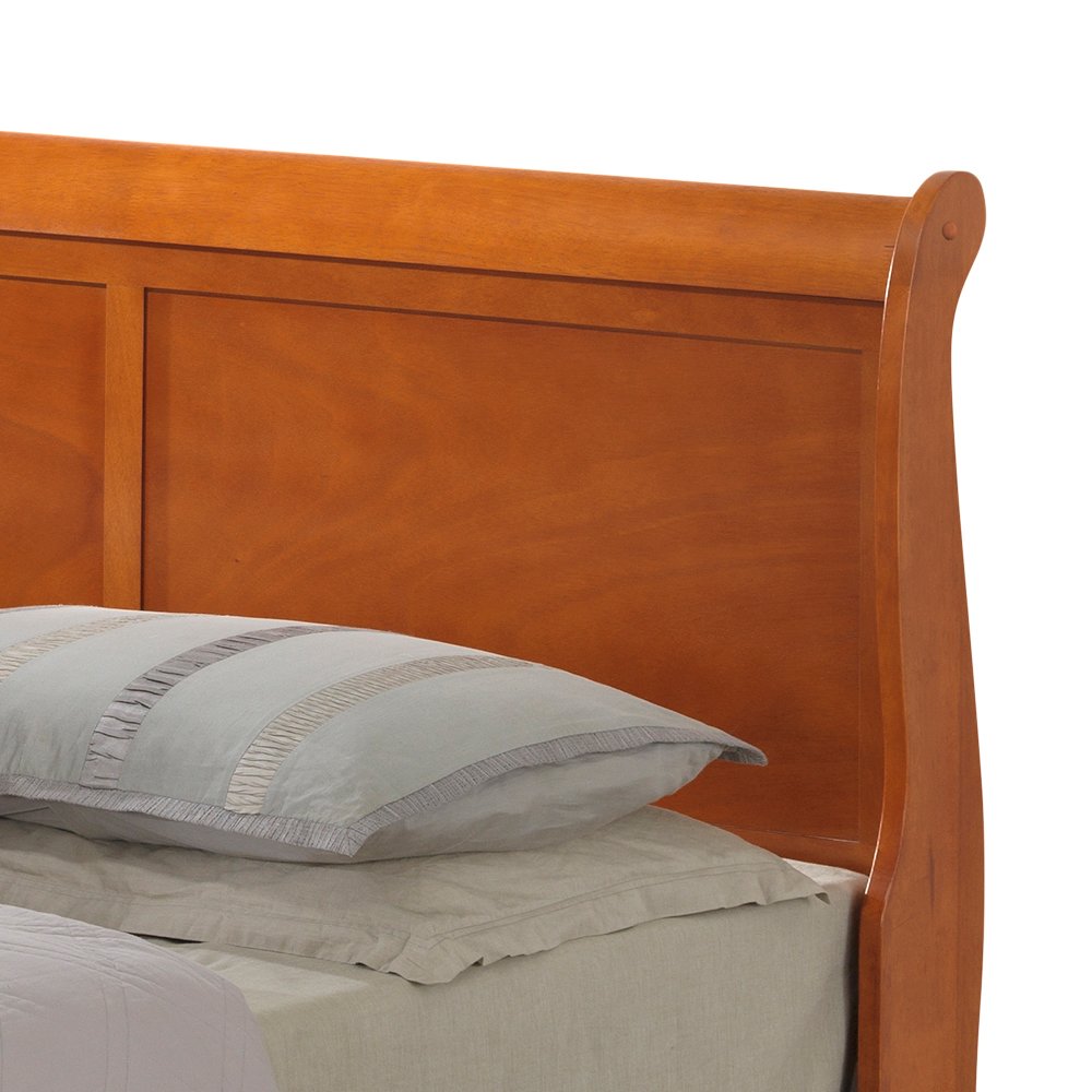 Glory Furniture Louis Phillipe Queen Bed in Oak Color