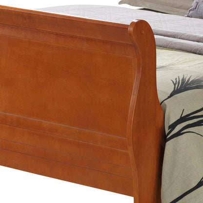 Glory Furniture Louis Phillipe Queen Bed in Oak Color