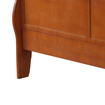 Glory Furniture Louis Phillipe Queen Bed in Oak Color