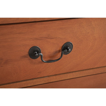 Glory Furniture Louis Phillipe Chest in Oak Color