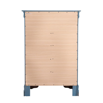 Glory Furniture Louis Phillipe Chest in Teal Color