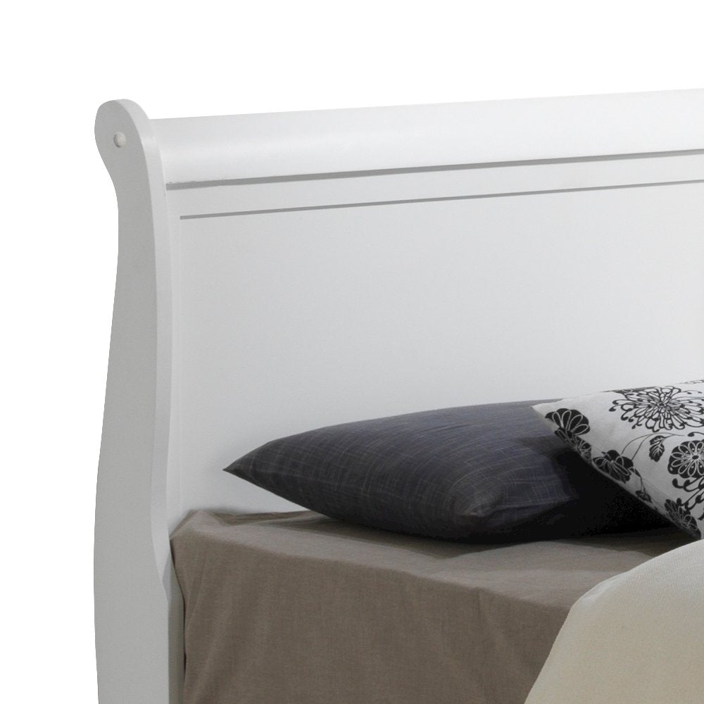 Glory Furniture Louis Phillipe Twin Storage Bed in White Color