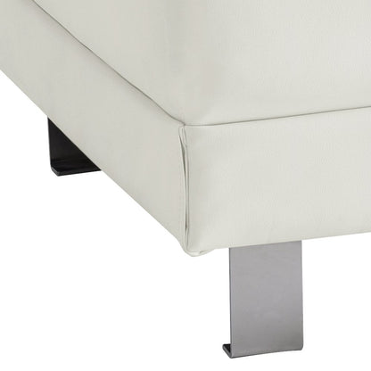 Glory Furniture Riveredge Ottoman in White Color