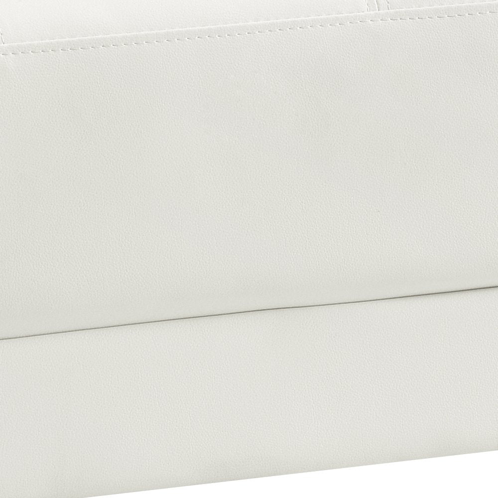 Glory Furniture Riveredge Ottoman in White Color