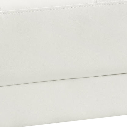 Glory Furniture Riveredge Ottoman in White Color