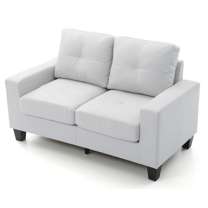 Glory Furniture Newbury Loveseat in White Color
